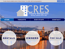 Tablet Screenshot of cresproperties.com